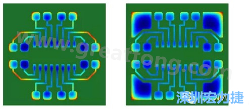 通过仿真，可以快速简单地重新设计并计算不同图形布局所得到的厚度均匀性-深圳宏力捷