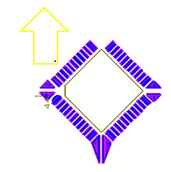 OFP和PLCC型集成块如采用红胶工艺过波峰,需采用斜角45度方式摆放，且每边的最后一个引脚均需添加盗锡焊盘