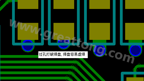 PCB设计案例分析：过孔破焊盘，造成SMT虚焊