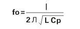 谐振频率(fo)可以从电感自身电感值(L)和它的等效并联电容值(Cp)得到