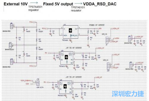 样例电路板的原理图