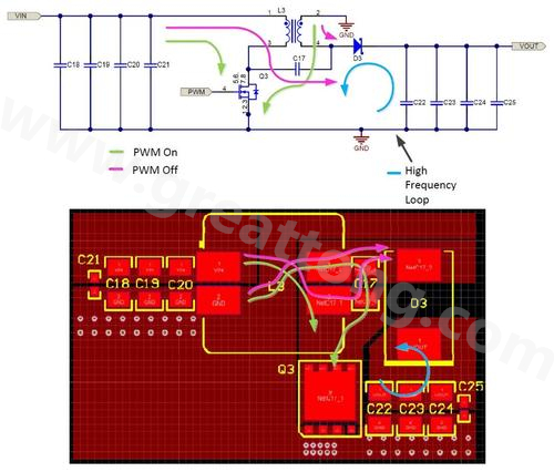 使用藕合电感的SEPIC电源段原理图和PCB布局