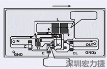 图2：升压电路的PCB设计示例。