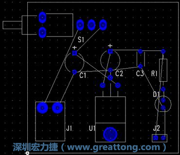 图3 电路板零件布局