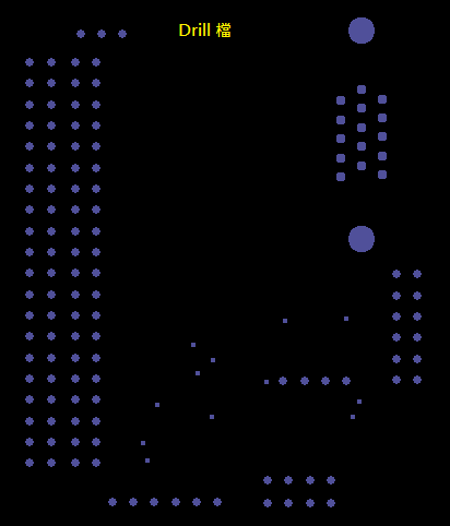 产生Drill File及 Map File 的Gerber 档案，此会产生描述此PCB所用到的钻孔的孔径尺寸及钻孔的座标资讯。