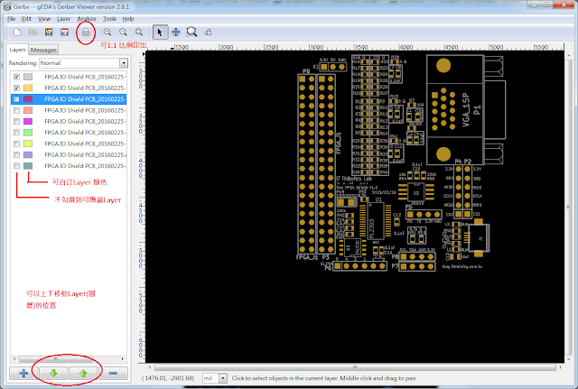 用 gerbv - A Free/Open Source Gerber Viewer 来观察gerber 