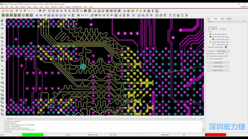 Allegro是Cadence公司旗下的PCB版图设计工具