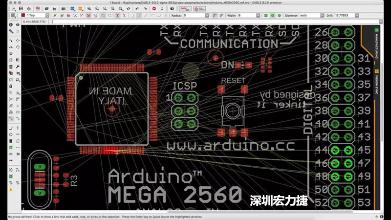 CadSoft EAGLE是一款专业的印刷电路板(PCB)设计软件，低成本、便于使用、功能强大。