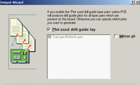 选中“Plot used drill guide layer”
